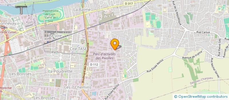 localisation de l'entreprise SCI JAFY  DECINES-CHARPIEU