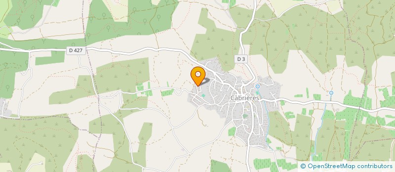 localisation de l'entreprise SCI JAG  CABRIERES