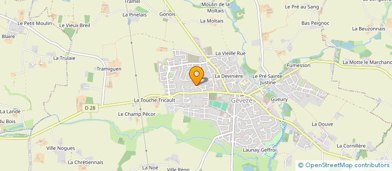 localisation de l'entreprise SCI JAG  GEVEZE