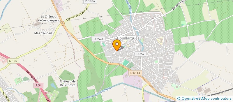 localisation de l'entreprise SCI JAG  BOUILLARGUES