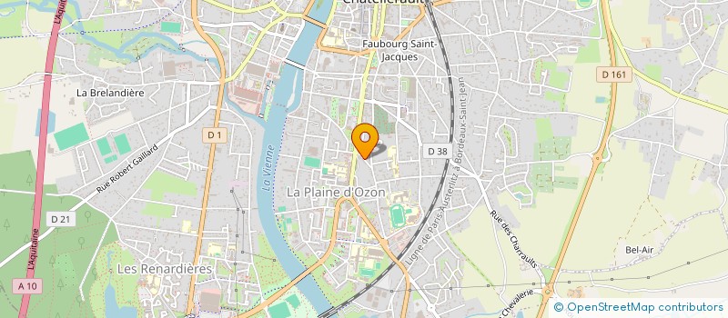 localisation de l'entreprise SCI JAG  CHATELLERAULT