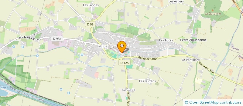 localisation de l'entreprise SCI JAG  ALLEX