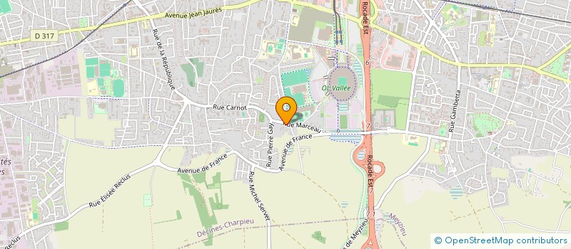 localisation de l'entreprise SCI JAG  DECINES-CHARPIEU