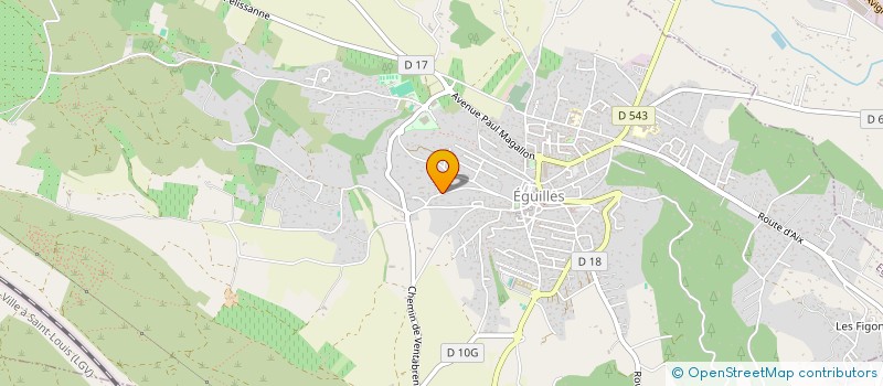 localisation de l'entreprise SCI JAG  EGUILLES