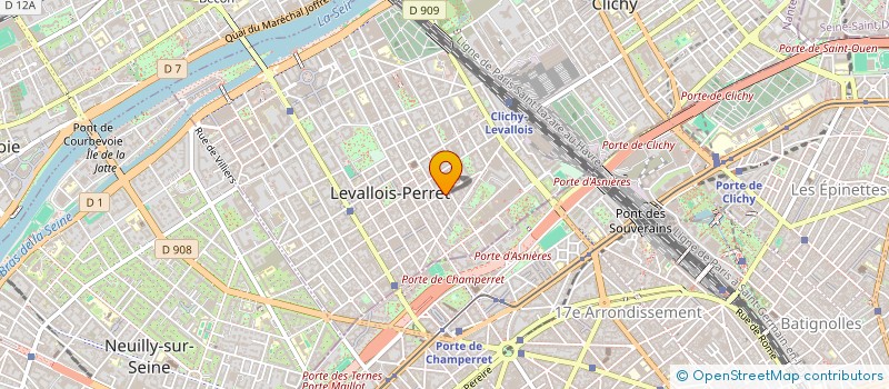 localisation de l'entreprise SCI JAG à LEVALLOIS-PERRET