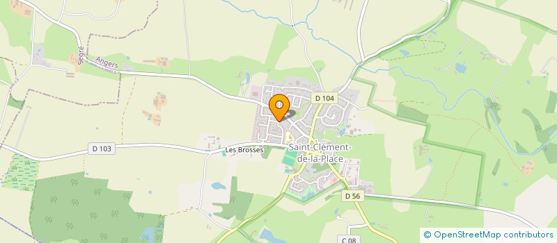 localisation de l'entreprise SCI JAGA à SAINT-CLEMENT-DE-LA-PLACE