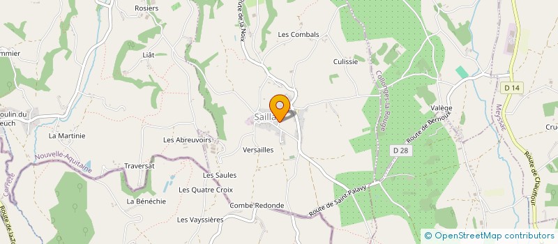 localisation de l'entreprise SCI JAGATI  SAILLAC