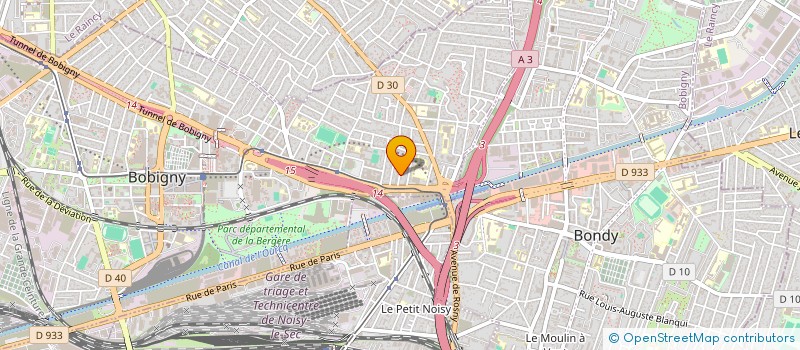 localisation de l'entreprise SCI JAGC ROOTS  BOBIGNY