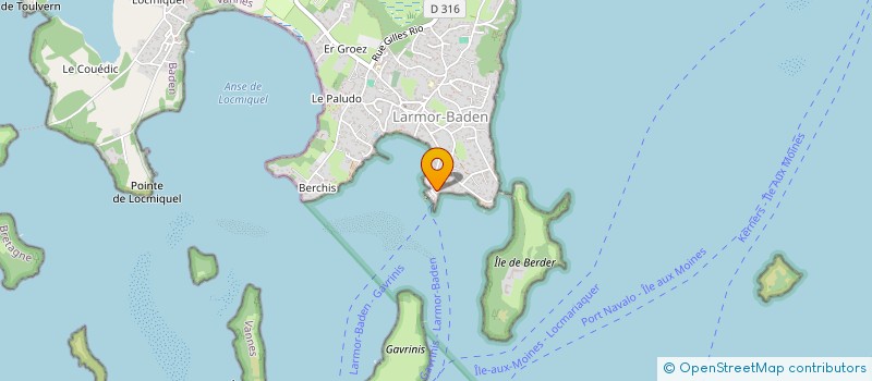 localisation de l'entreprise SCI JAGERDA  LARMOR-BADEN