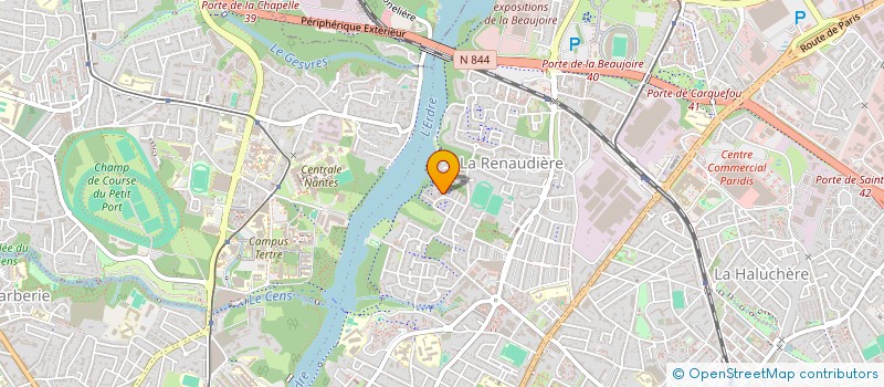 localisation de l'entreprise SCI JAGUE  NANTES