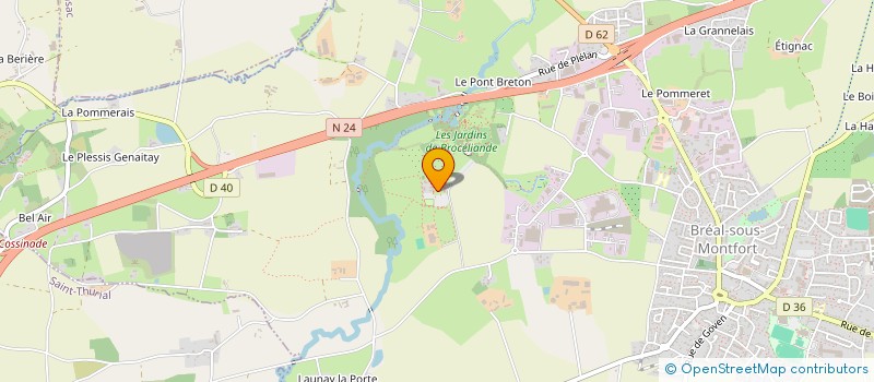 localisation de l'entreprise SCI JAHIER  BREAL-SOUS-MONTFORT