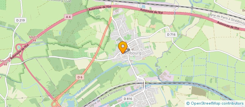 localisation de l'entreprise SCI JAHL  STEINBOURG