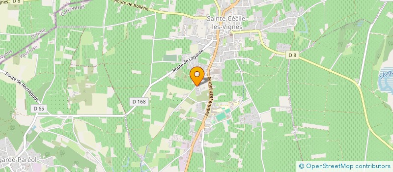 localisation de l'entreprise SCI JAHYS  SAINTE-CECILE-LES-VIGNES