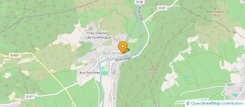 localisation de l'entreprise SCI JAILLET  BIZE-MINERVOIS