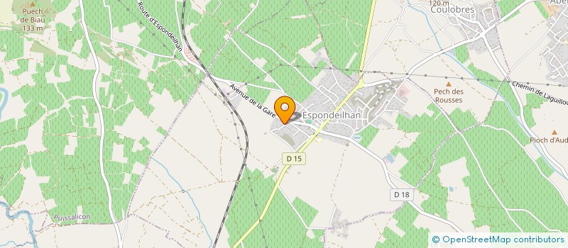 localisation de l'entreprise SCI JAJA  ESPONDEILHAN