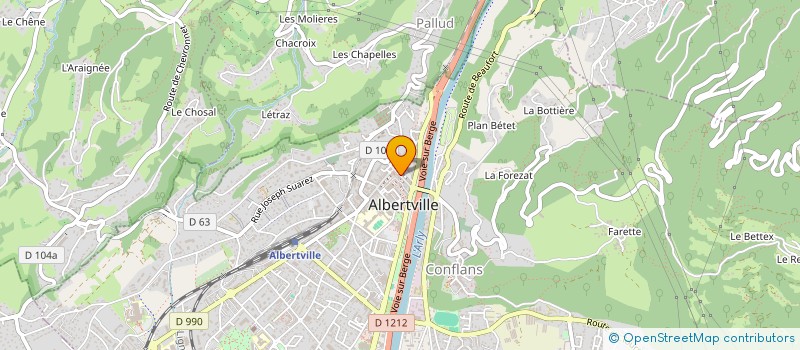 localisation de l'entreprise SCI JAK GLOBSI  ALBERTVILLE