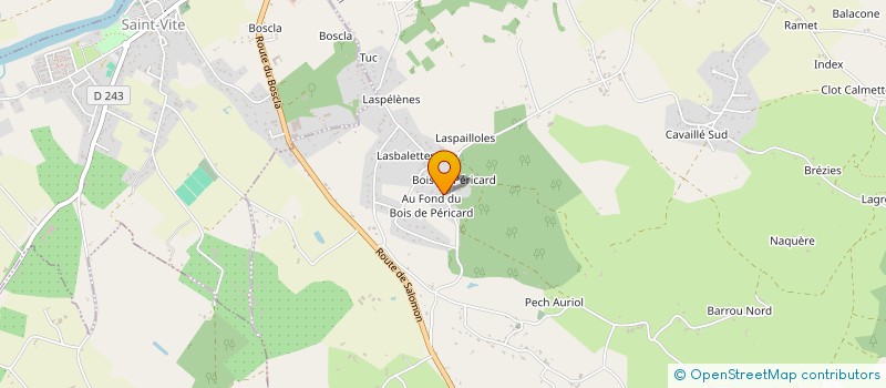 localisation de l'entreprise SCI JAKA PERRICARD  MONTAYRAL