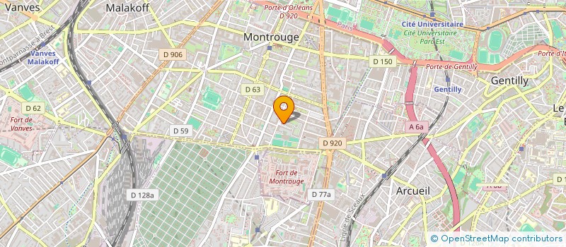 localisation de l'entreprise SCI JAKAADI SAGE  MONTROUGE