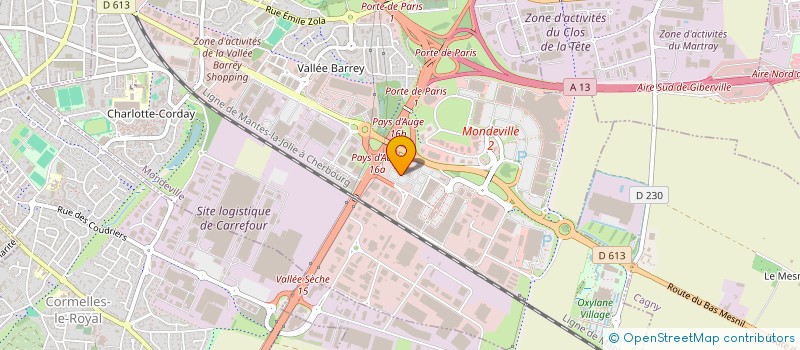 localisation de l'entreprise SCI JAKALISE à MONDEVILLE