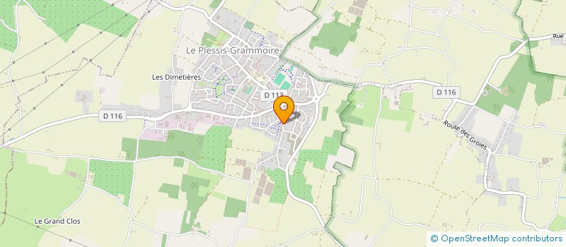 localisation de l'entreprise SCI JAKEMA  LE PLESSIS-GRAMMOIRE