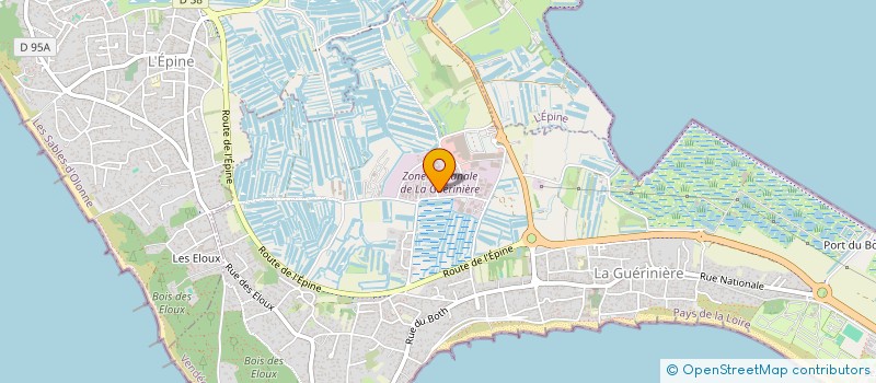 localisation de l'entreprise SCI JAKISS  LA GUERINIERE