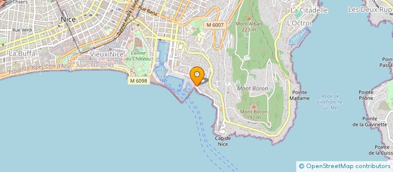 localisation de l'entreprise SCI JAKRY à NICE