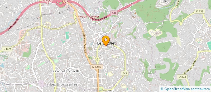 localisation de l'entreprise SCI JAL à LE CANNET