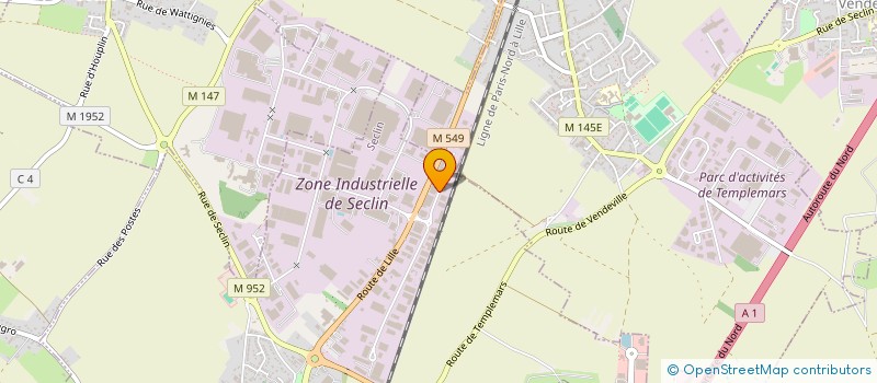 localisation de l'entreprise SCI JAL  SECLIN
