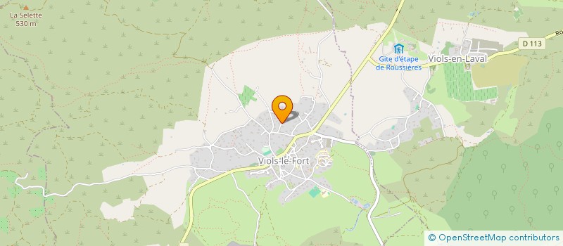 localisation de l'entreprise SCI JALABERT-SENEGAS  VIOLS-LE-FORT