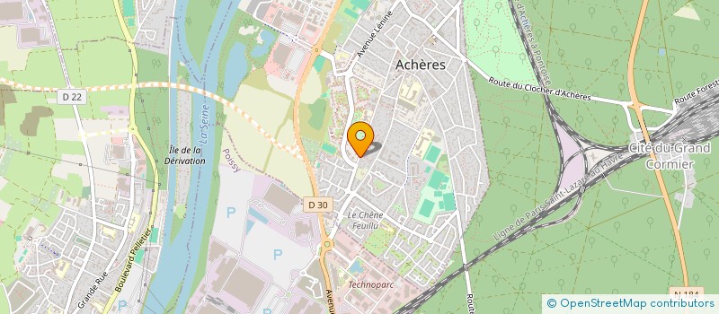 localisation de l'entreprise SCI JALADON  ACHERES