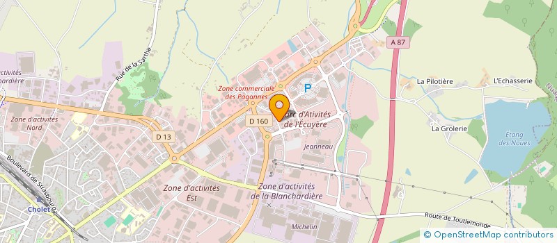 localisation de l'entreprise SCI JALAM à CHOLET