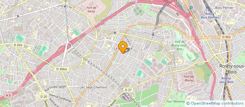 localisation de l'entreprise SCI JALEN à MONTREUIL