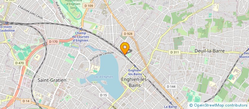 localisation de l'entreprise SCI JALF à ENGHIEN LES BAINS