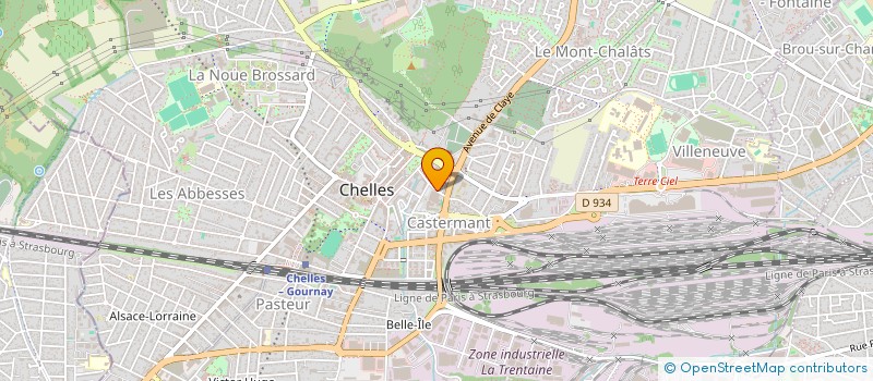 localisation de l'entreprise SCI JALI  CHELLES