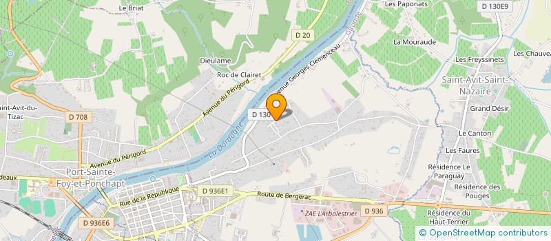 localisation de l'entreprise SCI JALIA  PINEUILH