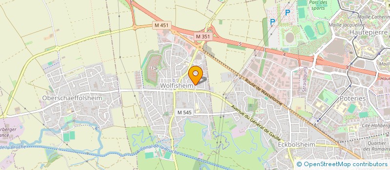 localisation de l'entreprise SCI JALILEO  WOLFISHEIM