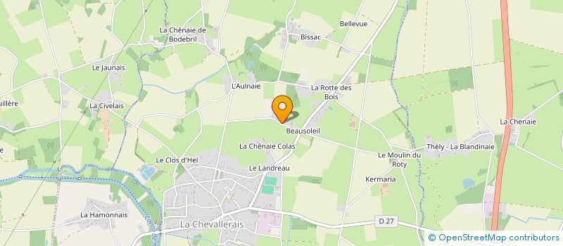 localisation de l'entreprise SCI JALIN  LA CHEVALLERAIS