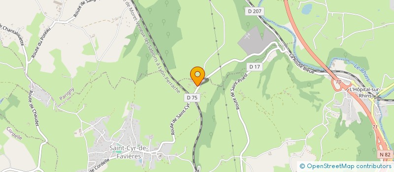 localisation de l'entreprise SCI JALIN  SAINT-CYR-DE-FAVIERES