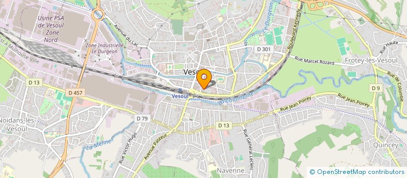 localisation de l'entreprise SCI JALIVY à VESOUL