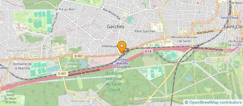 localisation de l'entreprise SCI JALNA à GARCHES