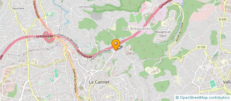 localisation de l'entreprise SCI JALOC à LE CANNET