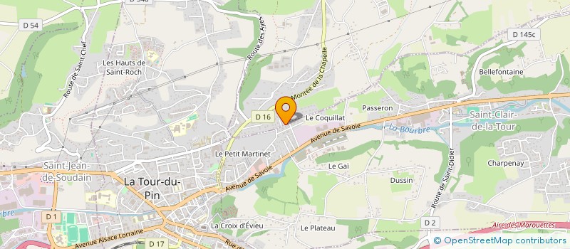 localisation de l'entreprise SCI JALOMER  LA CHAPELLE-DE-LA-TOUR