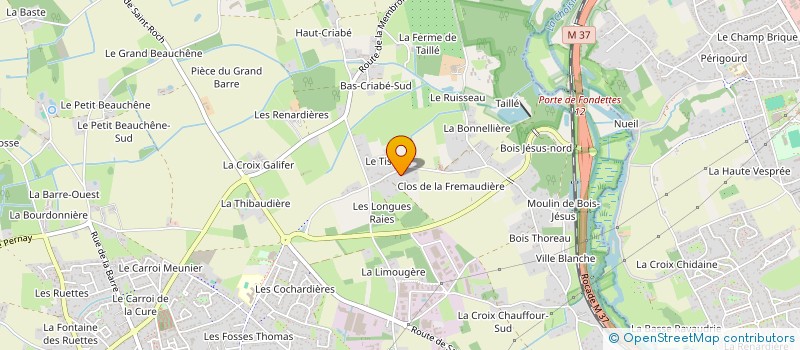 localisation de l'entreprise SCI JALOU à FONDETTES