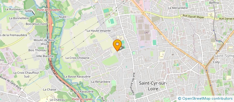 localisation de l'entreprise SCI JALOUD  SAINT-CYR-SUR-LOIRE