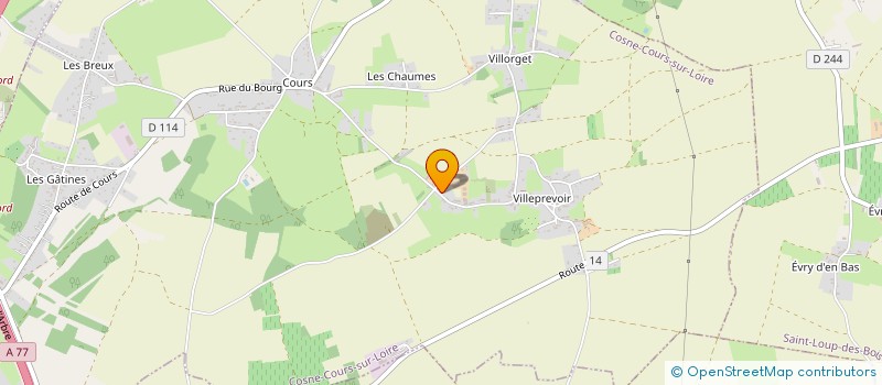 localisation de l'entreprise SCI JALS à COSNE-COURS-SUR-LOIRE