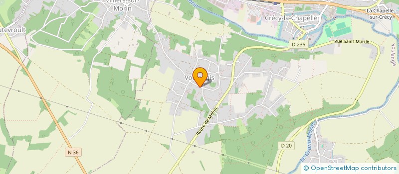 localisation de l'entreprise SCI JALTRA  VOULANGIS