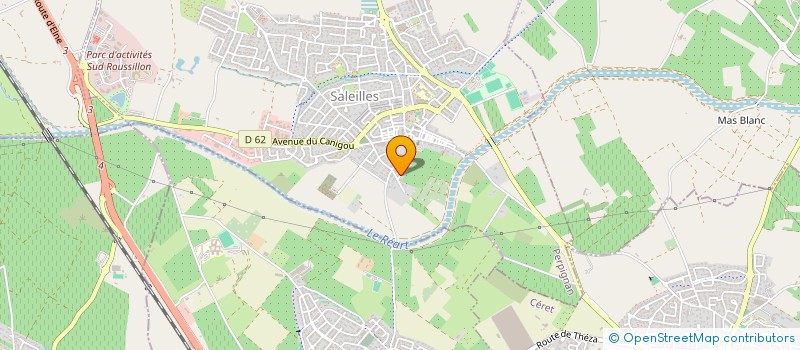 localisation de l'entreprise SCI JALYS  SALEILLES