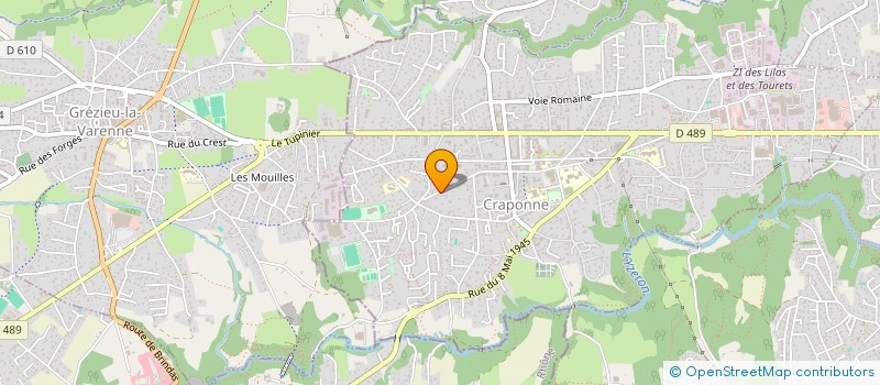 localisation de l'entreprise SCI JAM 1985  CRAPONNE