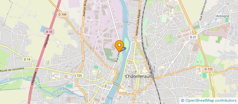 localisation de l'entreprise SCI JAM  CHATELLERAULT