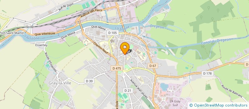 localisation de l'entreprise SCI JAM à GRAY